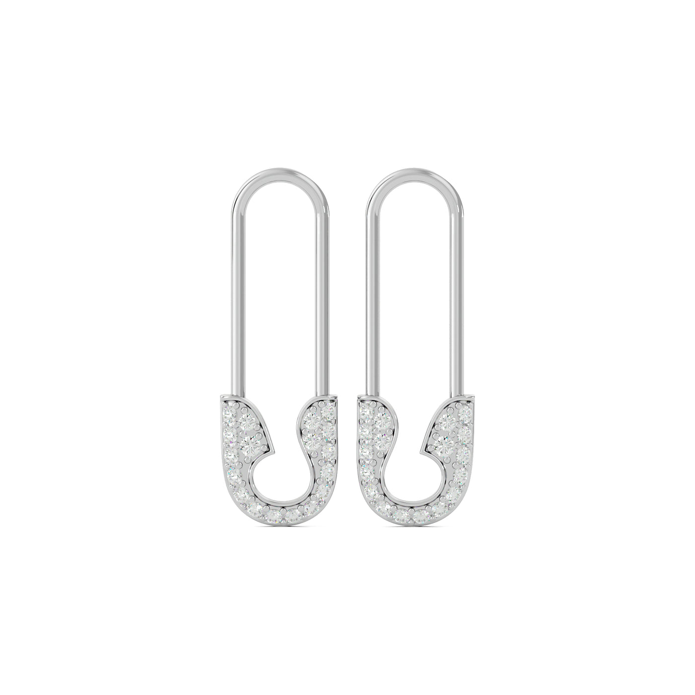 Diamond Safety Pin Earring – Rhea Noa Jewelry